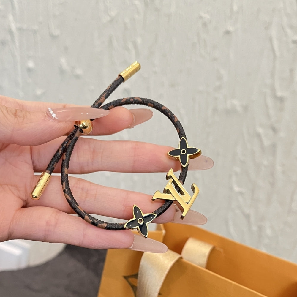 Louis Vuitton Lv Iconic Bracelet Monogram Brown M1019Z