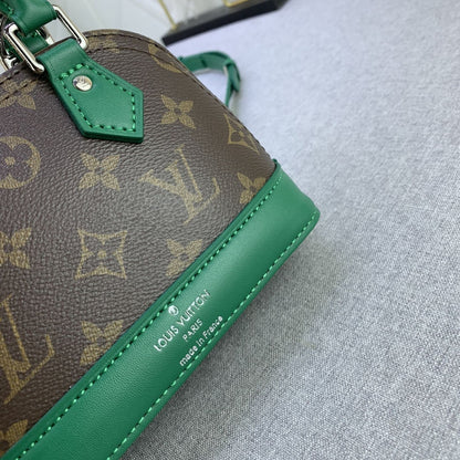 Louis Vuitton Mini Alma Monogram Canvas Mix With Green 18Cm M83204