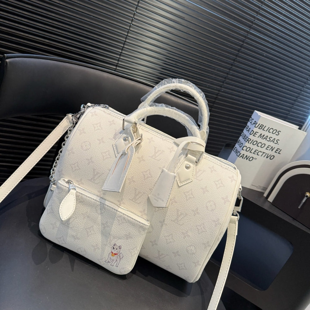 Louis Vuitton Speedy P9 Bandoulière 30 In White 30Cm