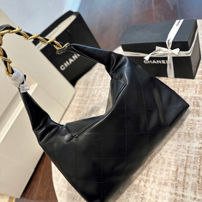 Chanel Maxi Hobo Bag Black  43Cm