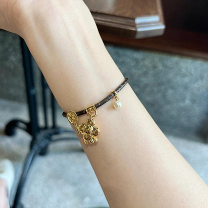 Louis Vuitton Vivienne On The Court Bracelet Monogram Brown M8087Z