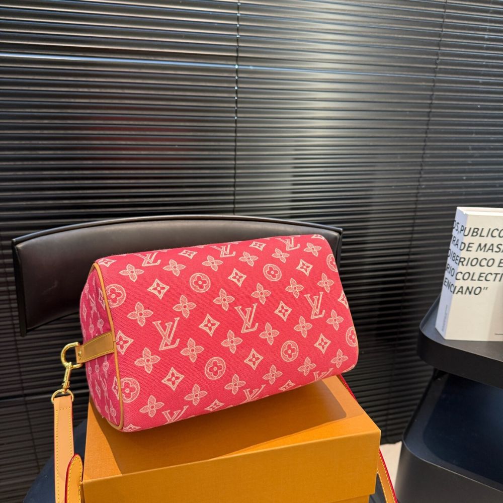 Louis Vuitton Speedy Bandouliére 25 Monogram Origine Rose Ribbon Pink 25Cm M27528