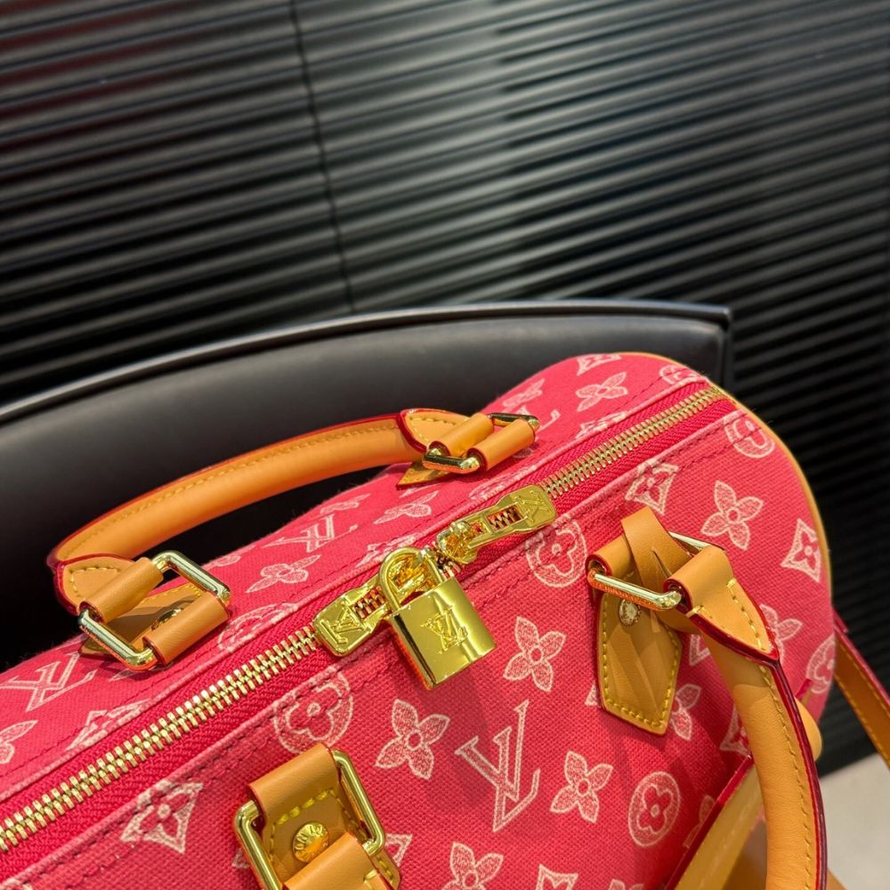 Louis Vuitton Speedy Bandouliére 25 Monogram Origine Rose Ribbon Pink 25Cm M27528