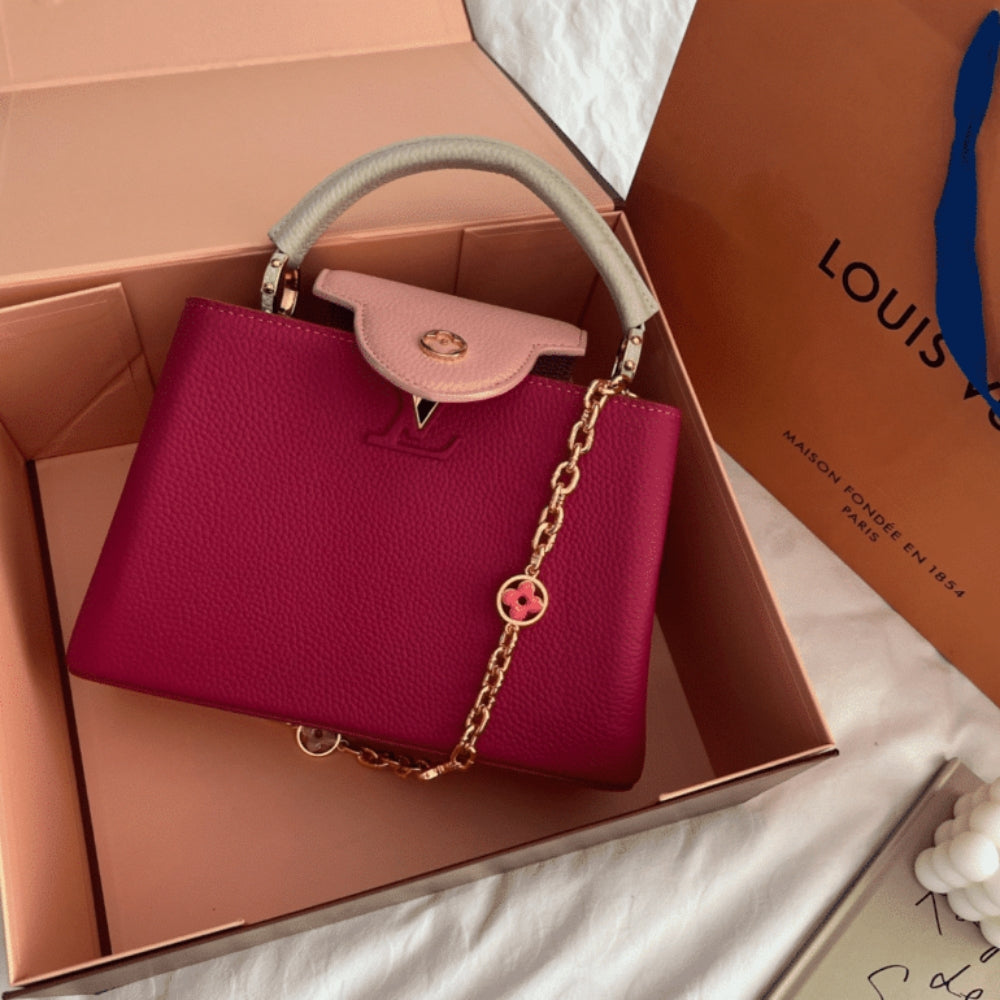 Louis Vuitton Capucines Dark Pink 27Cm M20845