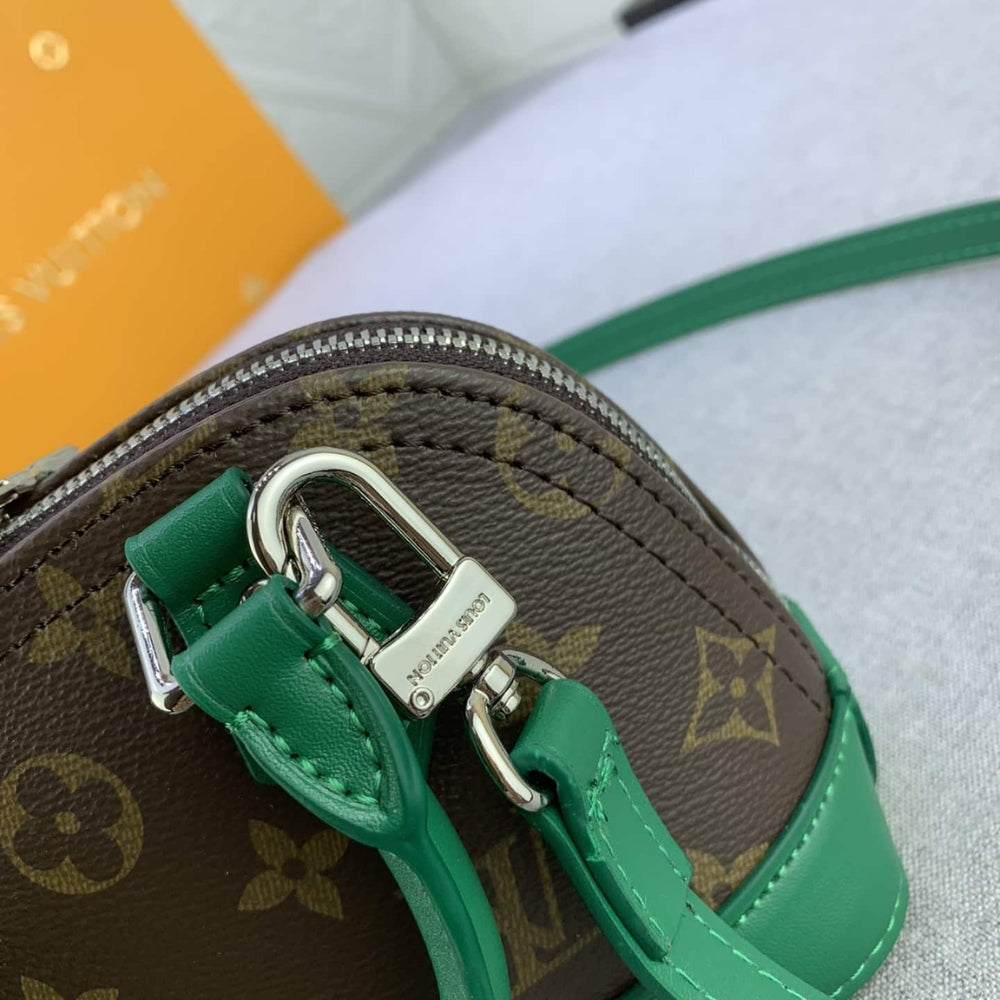 Louis Vuitton Mini Alma Monogram Canvas Mix With Green 18Cm M83204