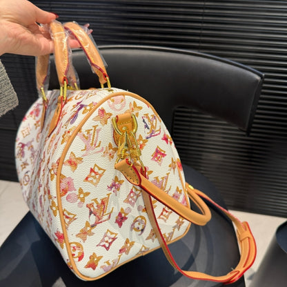 Louis Vuitton Aquarelle Watercolor Speedy 35 White 30Cm