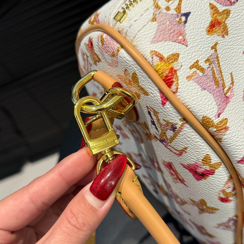 Louis Vuitton Aquarelle Watercolor Speedy 35 White 30Cm