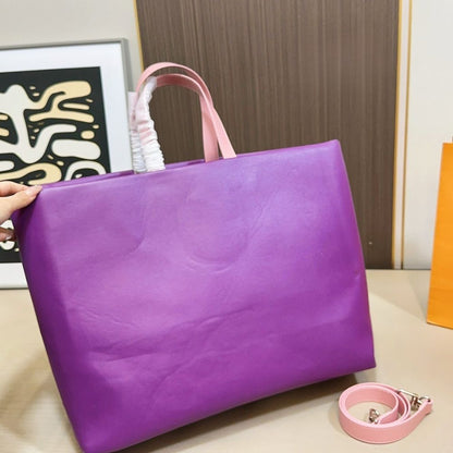 Louis Vuitton MM Shopper Tote Bag Violet 41Cm