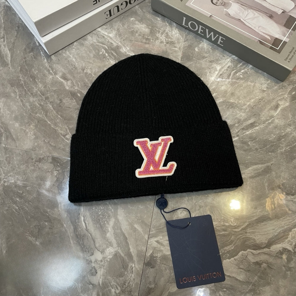 Louis Vuitton Only Lv Beanie Black