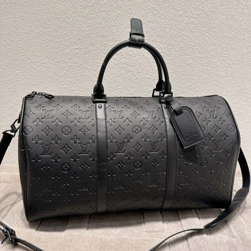 Louis Vuitton Keepall Bandoulière 50 Black 50Cm M44810