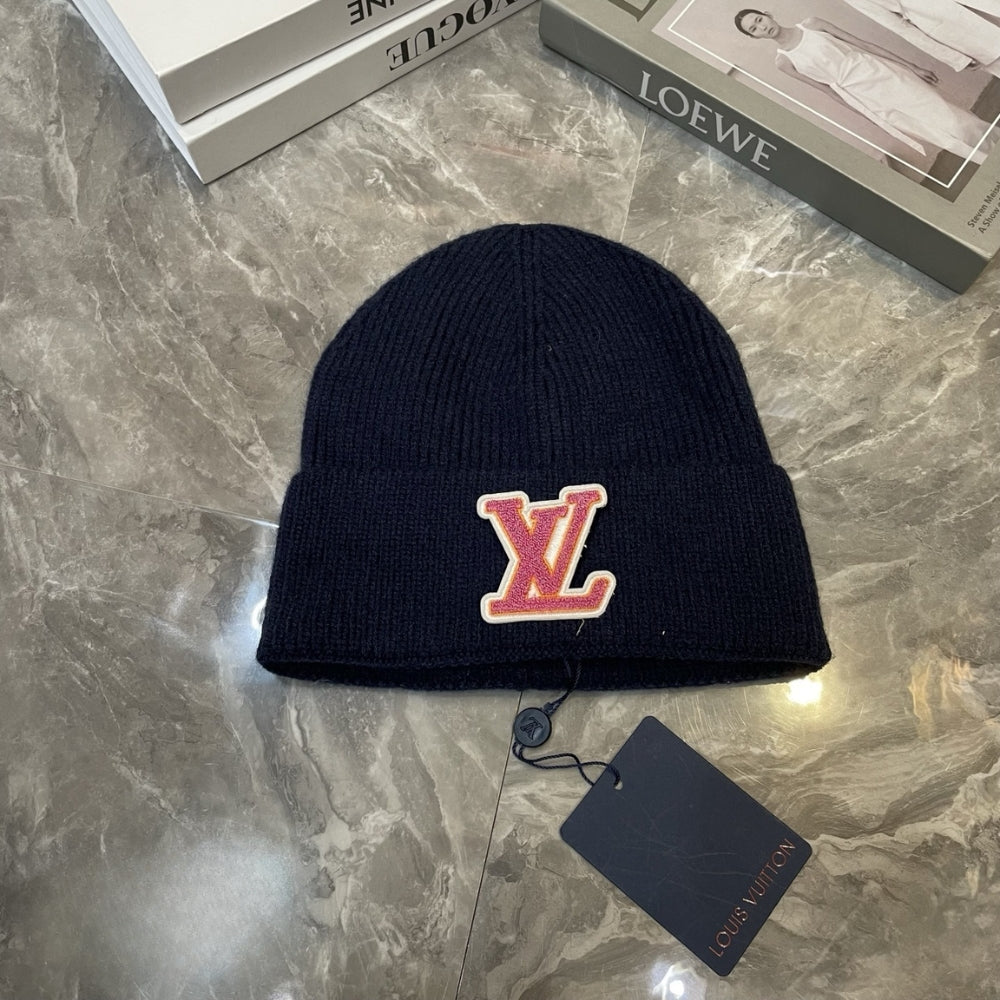 Louis Vuitton Only Lv Beanie Black