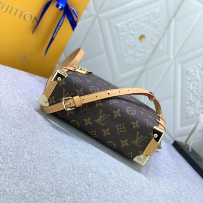 Louis Vuitton Side Trunk Monogram Brown 21Cm M46358