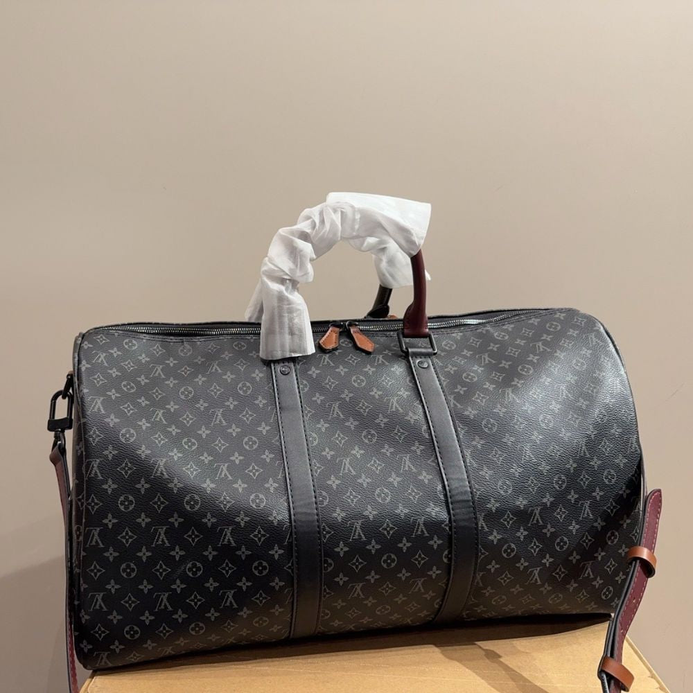 Louis Vuitton Keepall Bandoulière 50 Monogram Canvas Black 50Cm