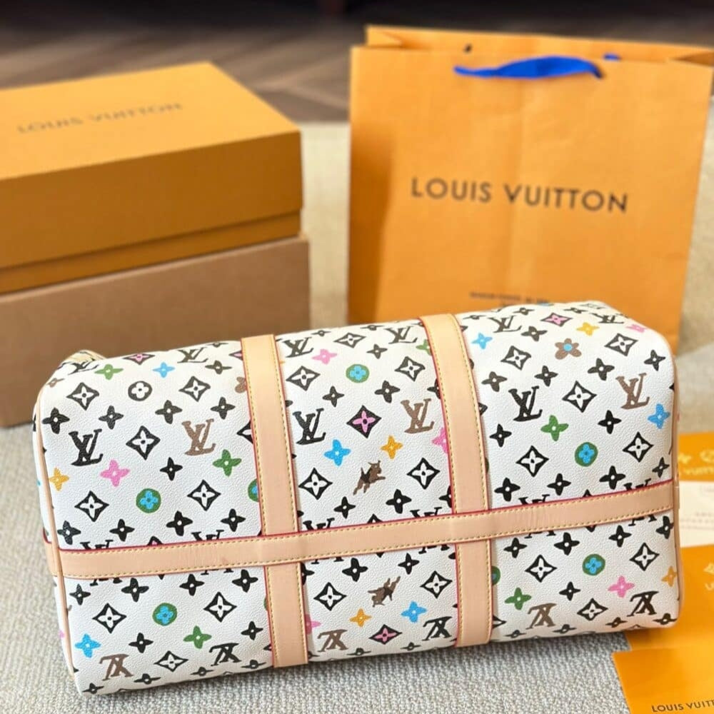 Louis Vuitton Keepall Bandoulière Vanilla 40Cm M25233