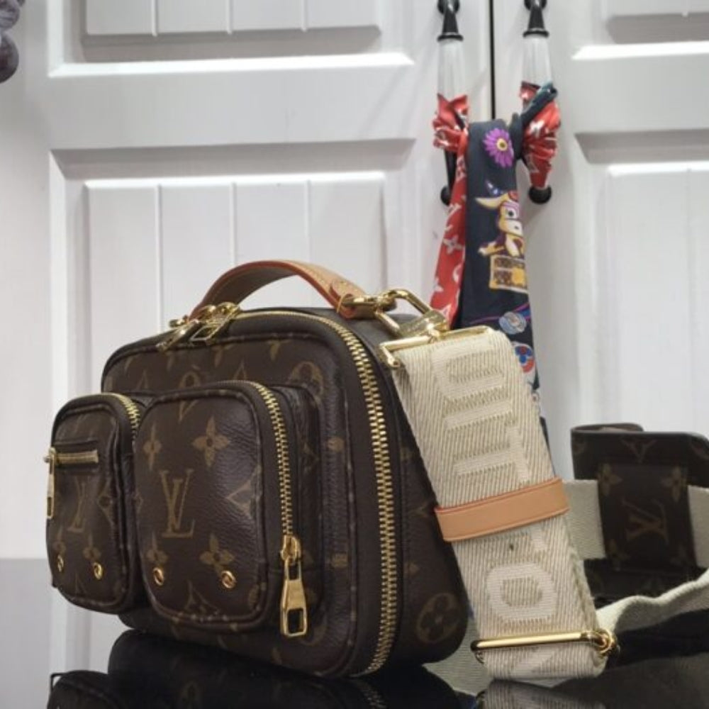 Louis Vuitton Utility Crossbody Bag Brown 18Cm M80446