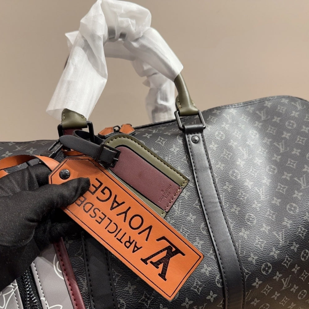 Louis Vuitton Keepall Bandoulière 50 Monogram Canvas Black 50Cm