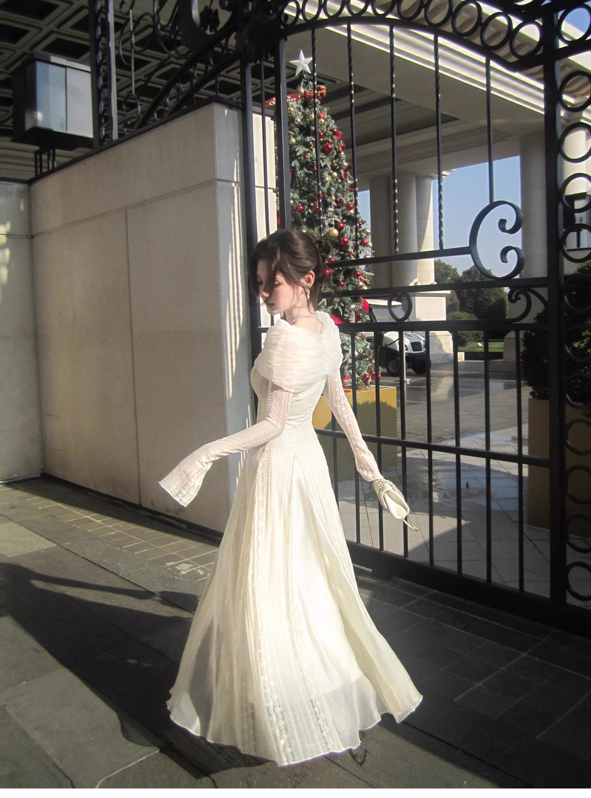 Elegant Off The Shoulder Tulle Lace A Line Long Birthday Prom Dress Party Dress SP1502