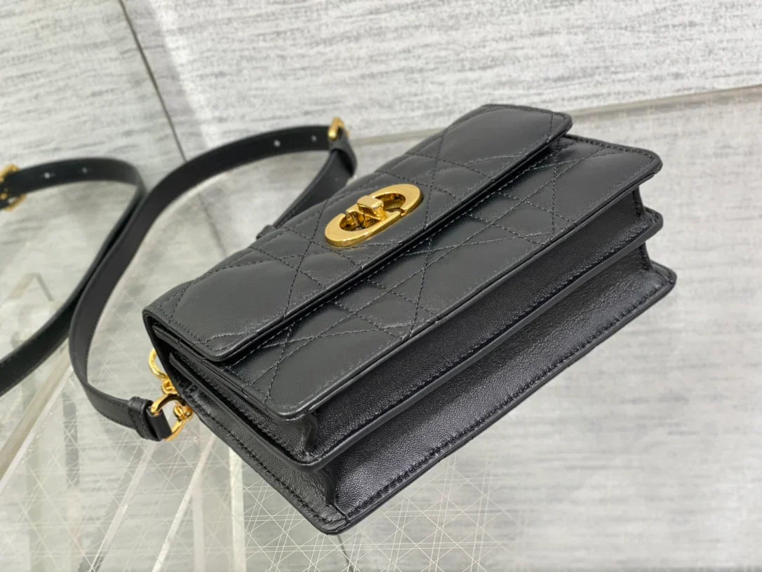 Dior Miss Caro Bag Macrocannage Lambskin Bag - 19 x 13 x 5.5 cm