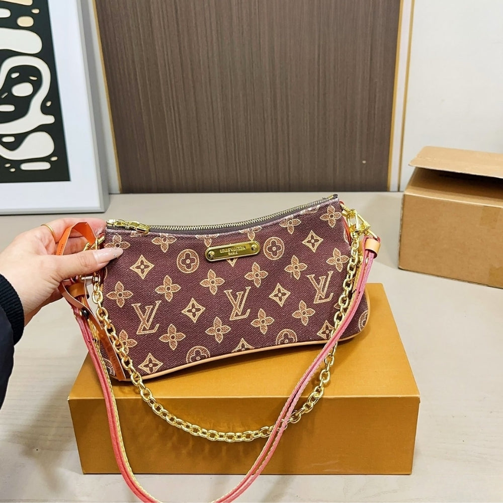 Louis Vuitton Pochette Liv Monogram Origine Light Brown 24Cm
