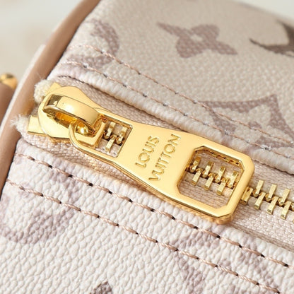 Louis Vuitton Keepall Bandoulière 25 Monogram Beige 25Cm