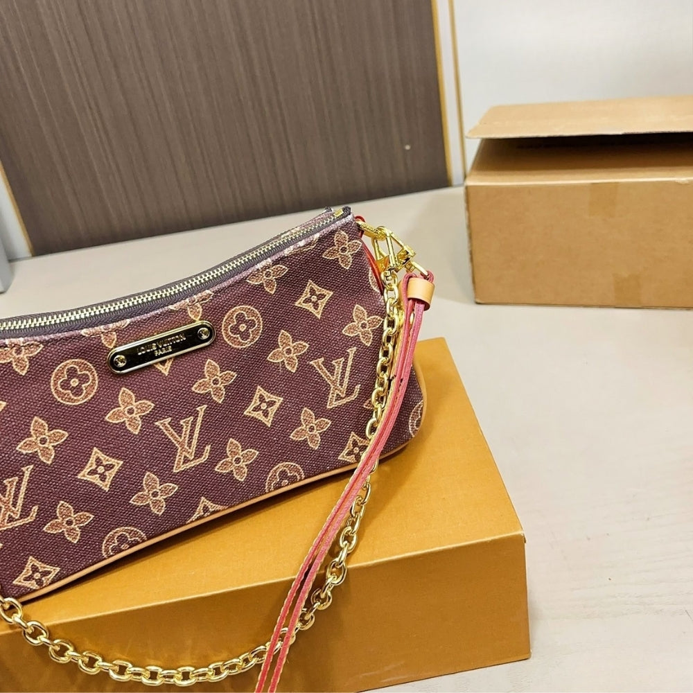 Louis Vuitton Pochette Liv Monogram Origine Light Brown 24Cm
