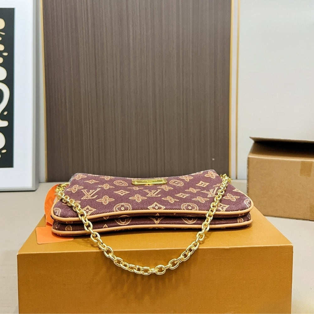 Louis Vuitton Pochette Liv Monogram Origine Light Brown 24Cm