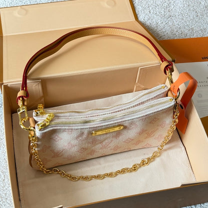 Louis Vuitton Pochette Liv Monogram Origine Lin 24Cm