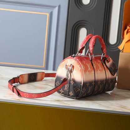 Louis Vuitton Keepall Bandoulière 25 Orange 25Cm M28074