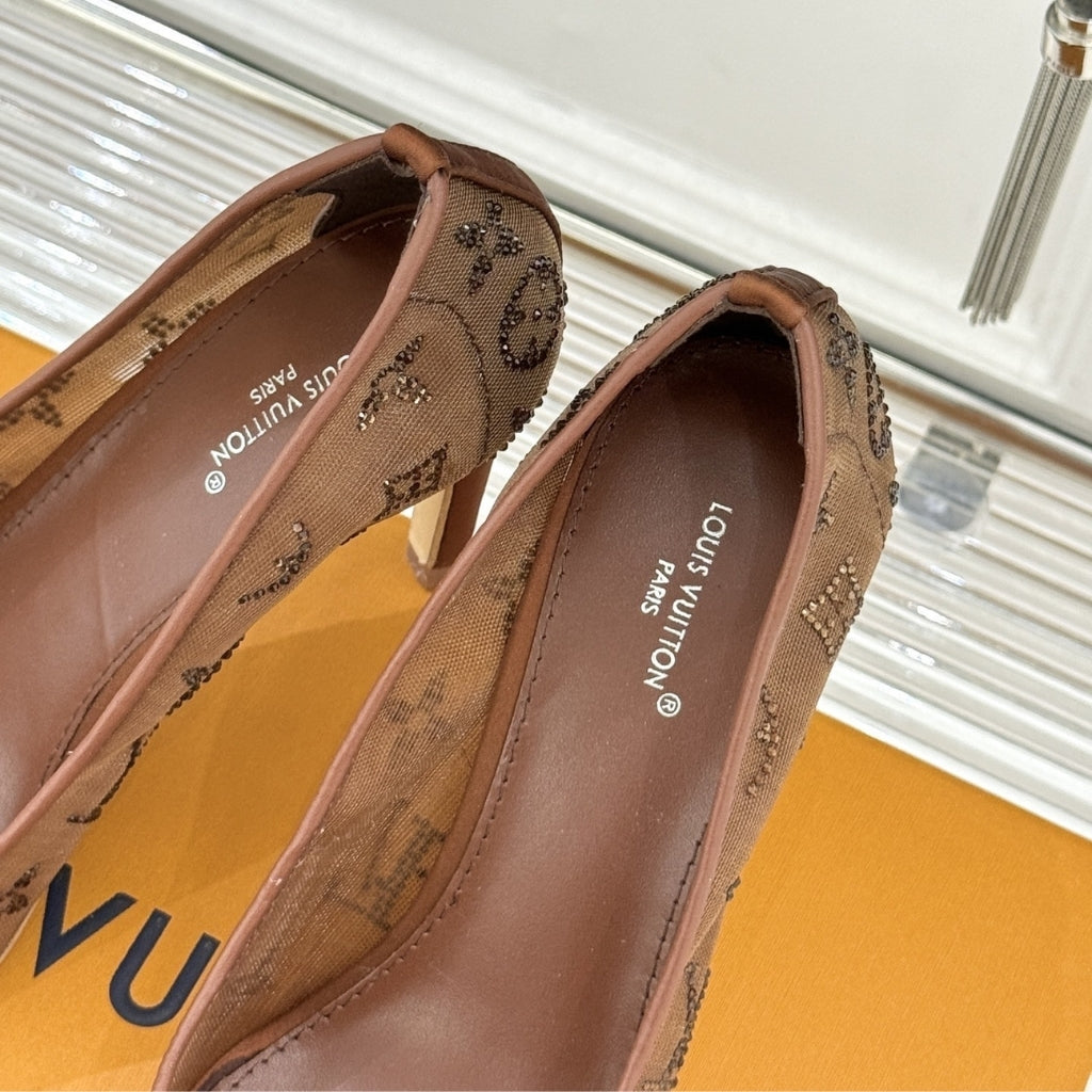 Louis Vuitton Gala Pump Brown 1AIFJD