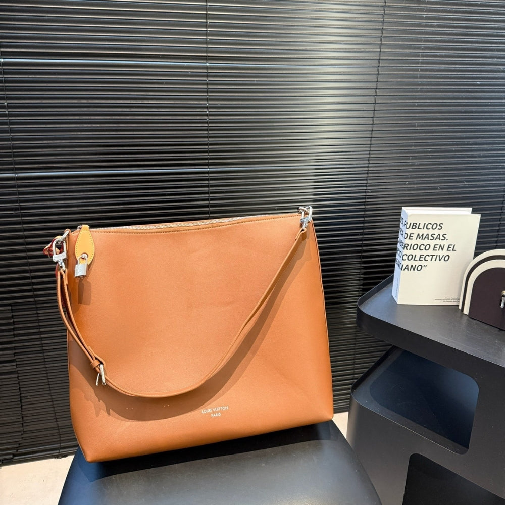 Louis Vuitton Vagabond Hobo Bag Caramel Brown 38Cm M28392
