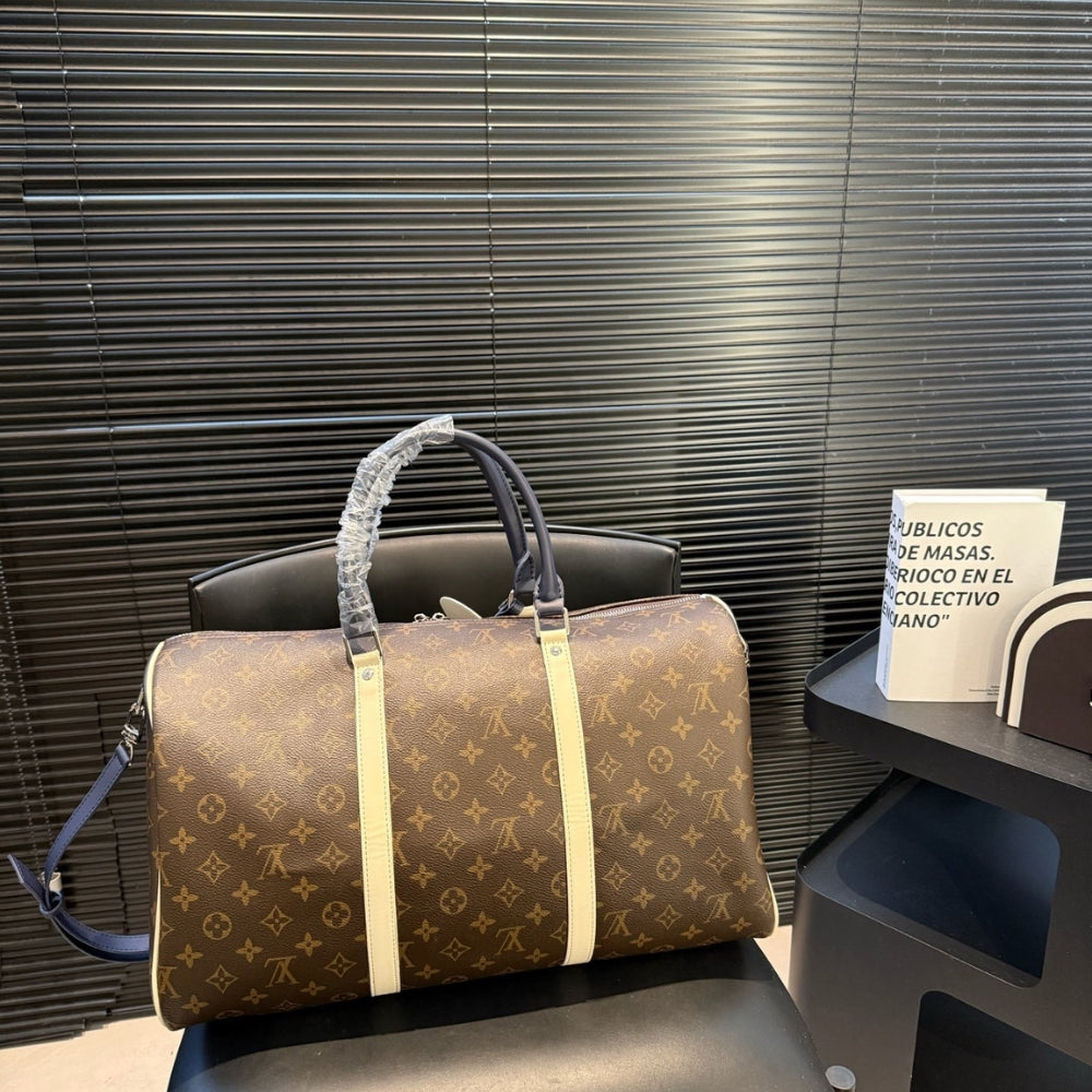 Louis Vuitton Keepall Bandoulière 50 Monogram Canvas Light Yellow 45cm