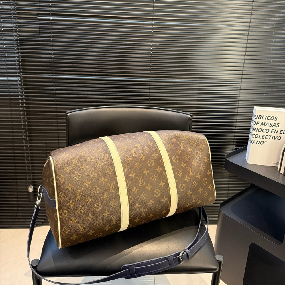 Louis Vuitton Keepall Bandoulière 50 Monogram Canvas Light Yellow 45cm