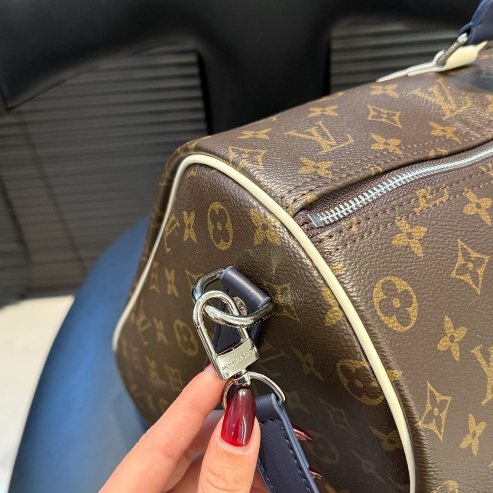 Louis Vuitton Keepall Bandoulière 50 Monogram Canvas Light Yellow 45cm
