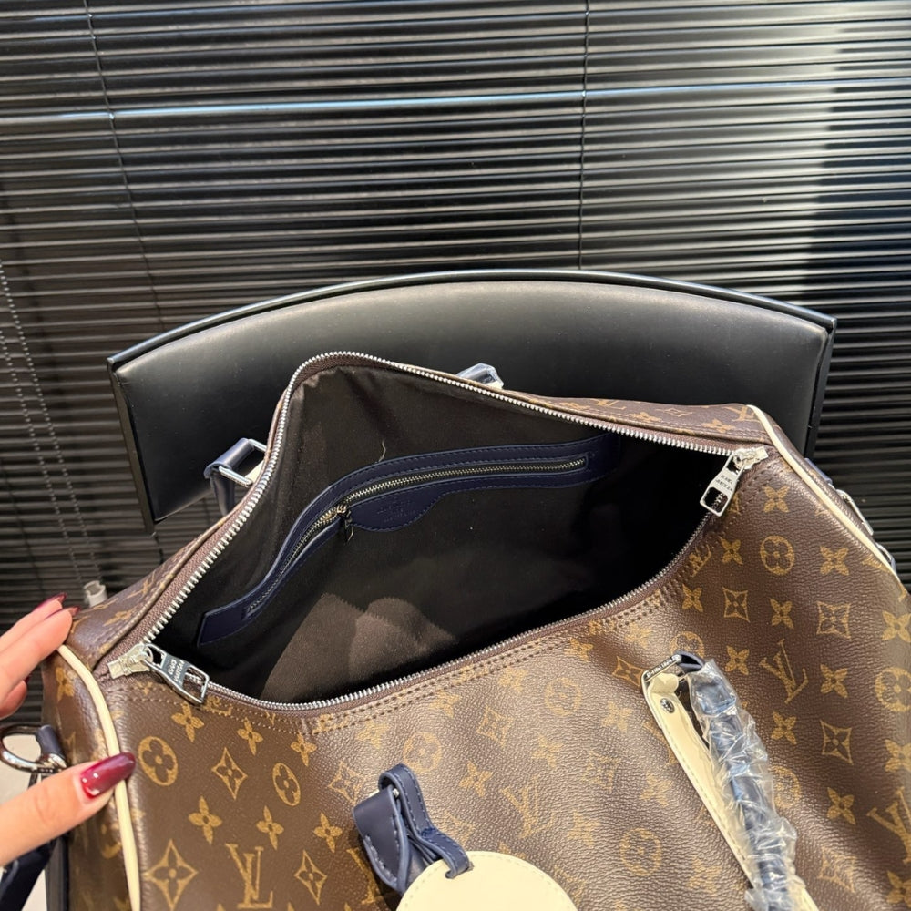 Louis Vuitton Keepall Bandoulière 50 Monogram Canvas Light Yellow 45cm
