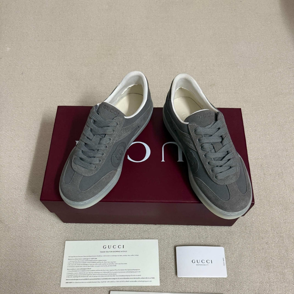 Gucci Men G75 Sneaker Grey Suede
