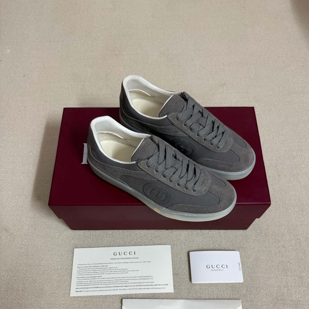 Gucci Men G75 Sneaker Grey Suede