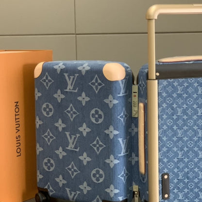 Louis Vuitton Horizon 55 Suitcase Monogram Cotton Canvas Denim Blue 55Cm M24314