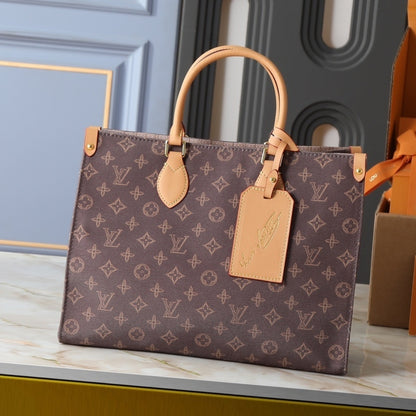 Louis Vuitton Onthego MM Monogram Origine Ebène 35Cm