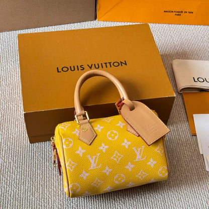 Louis Vuitton Nano Speedy Yellow 16Cm