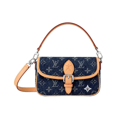 Louis Vuitton Nano Diane Blue Denim 19Cm