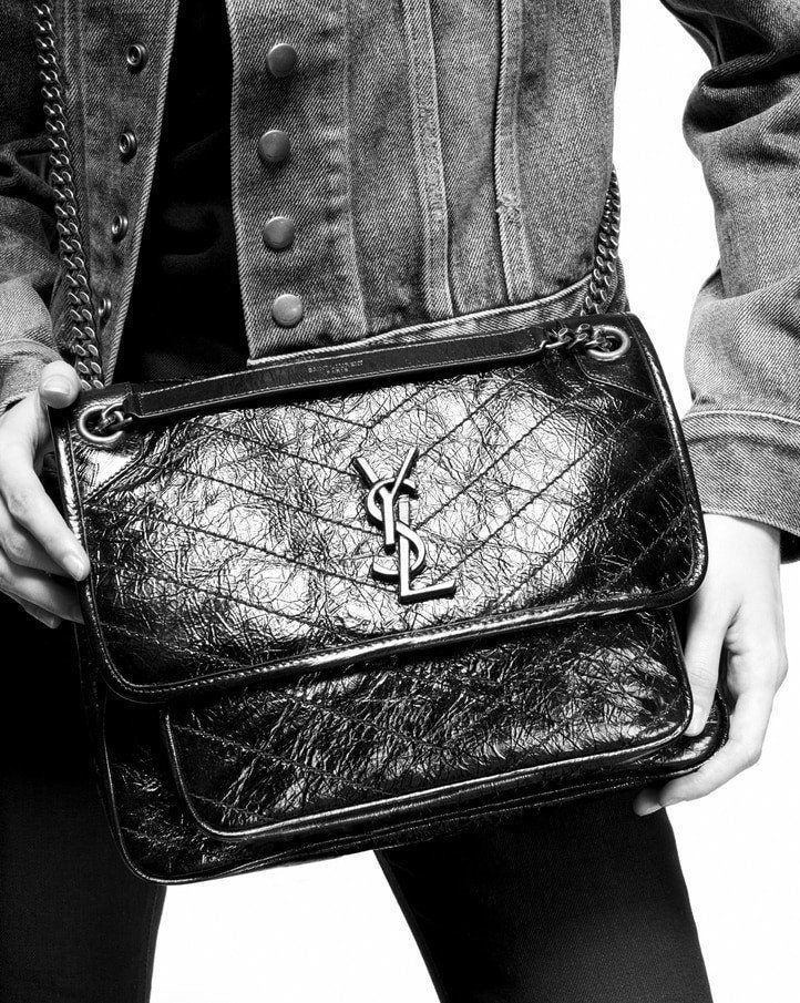Saint Laurent Niki Medium In Vintage Leather