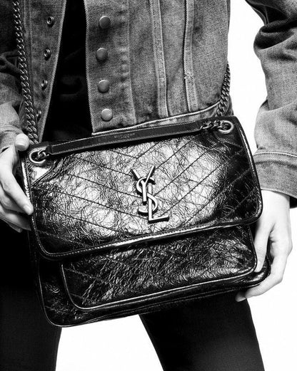Saint Laurent Niki Medium In Vintage Leather