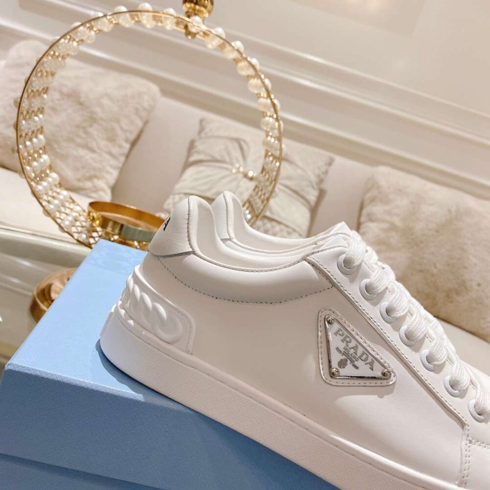 Prada Fyre Low Heel Sneaker White For Women