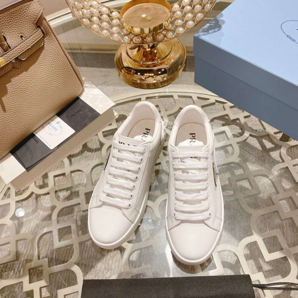 Prada Fyre Low Heel Sneaker White For Women