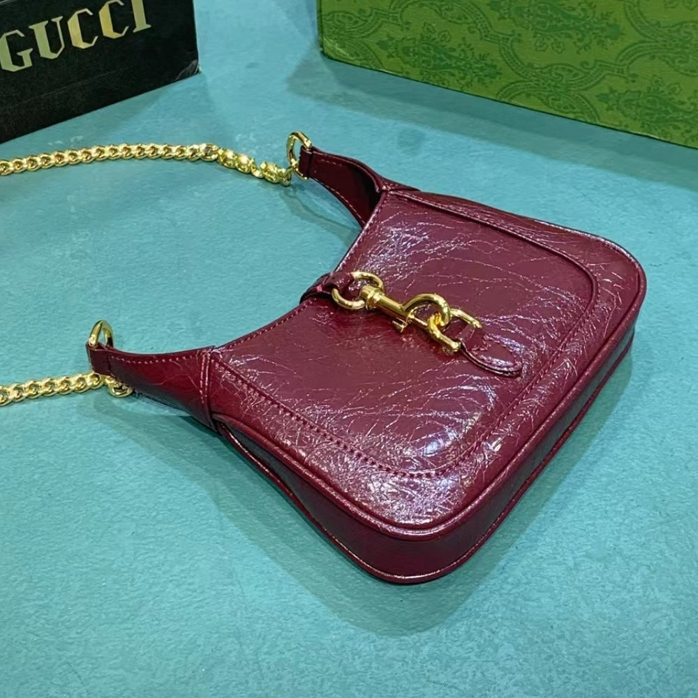 Gucci Jackie Notte Mini Bag Rosso Ancora Red 19Cm 782889 0P50G 6207