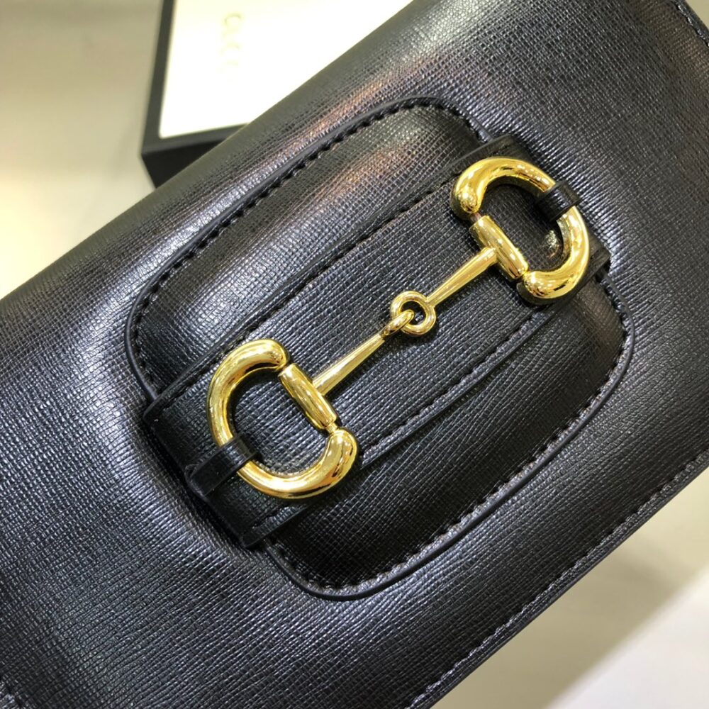 Gucci Horsebit 1955 Wallet With Chain Black 20Cm 621892 0YK0G 1000