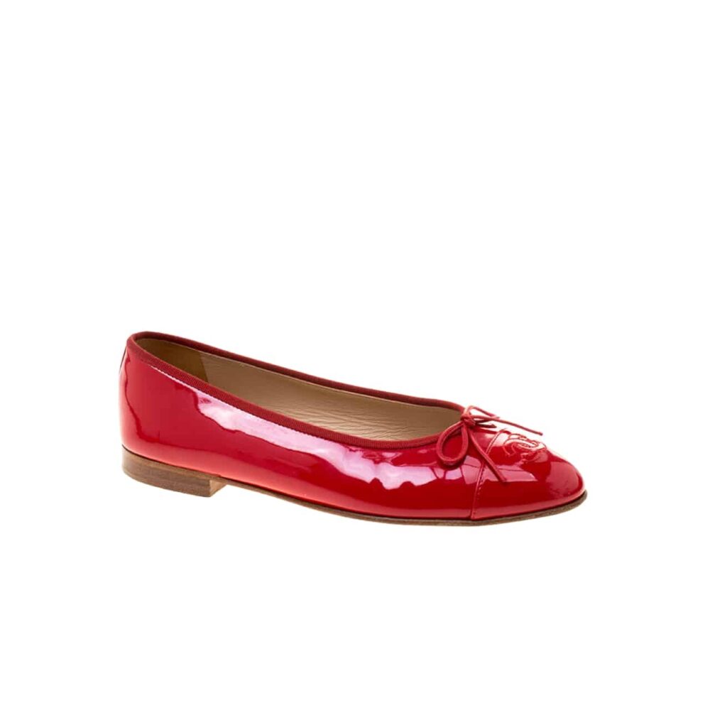 Chanel Red Women’S Ballerinas