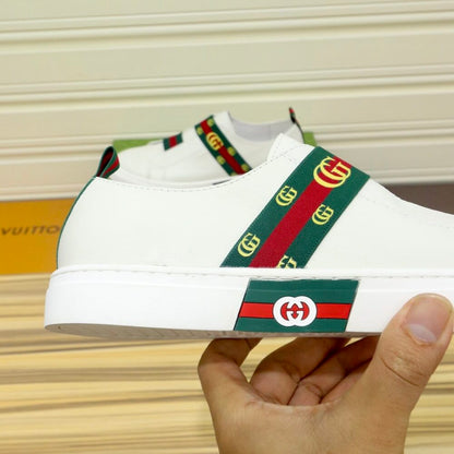 Gucci GG Slip On Sneaker Leather White