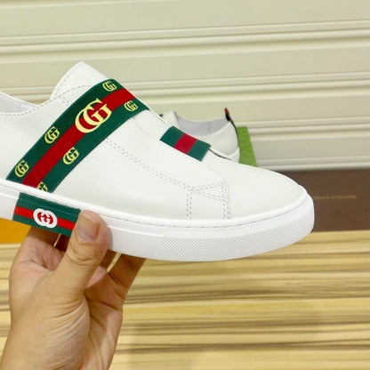Gucci GG Slip On Sneaker Leather White