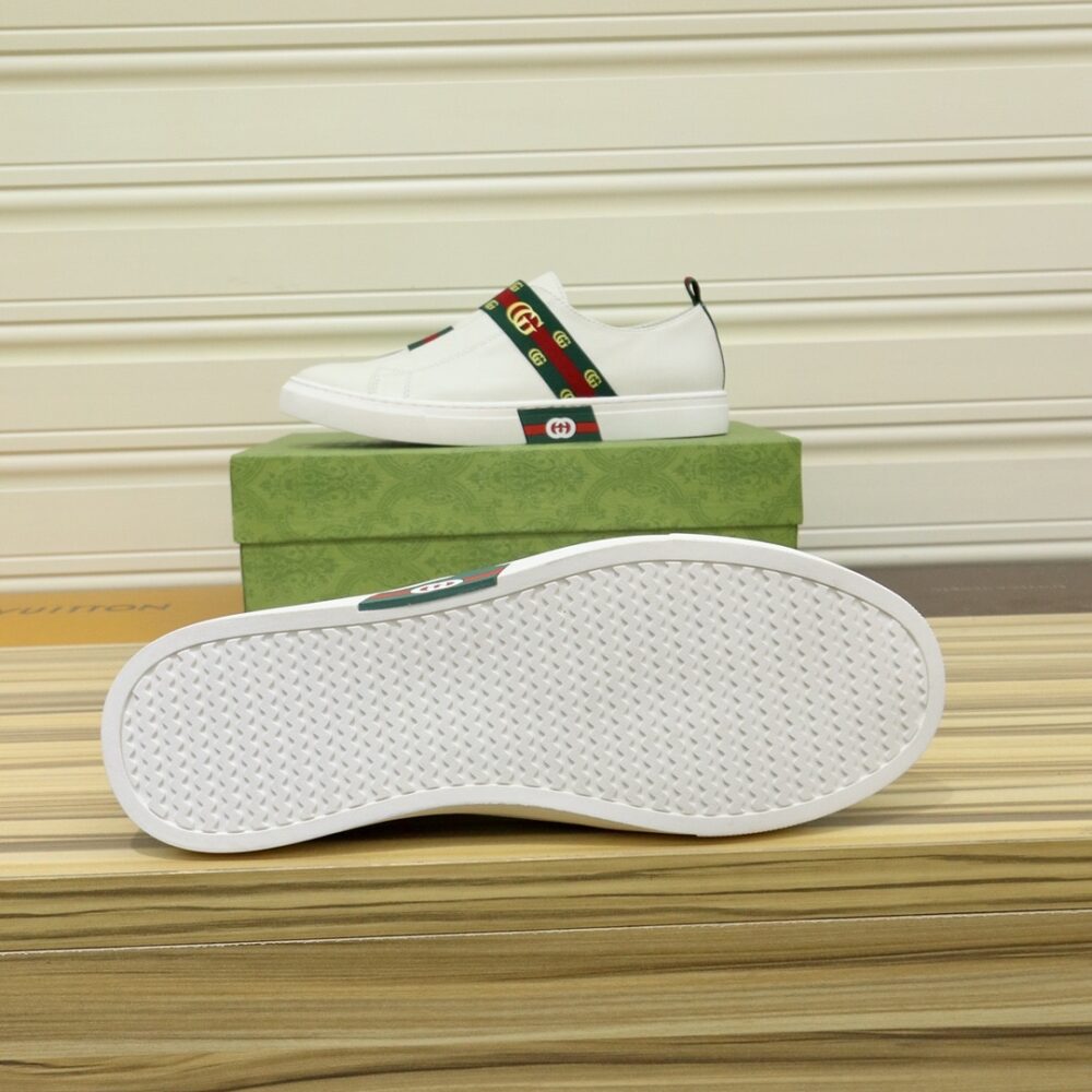 Gucci GG Slip On Sneaker Leather White